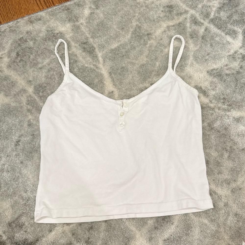 Brandy White Tank